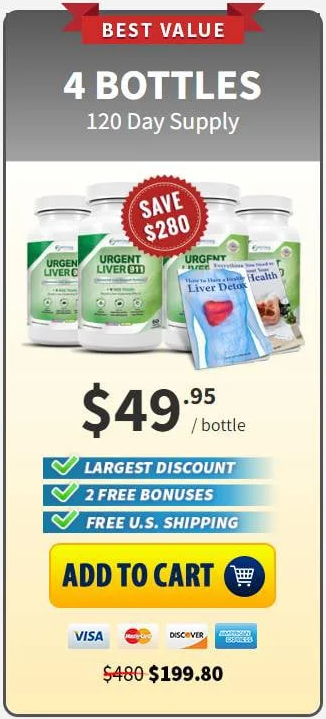 Buy Urgent Liver 911 - 4 Bottle